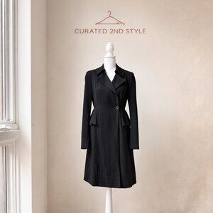 Ann Taylor Black Tailored Coat Size XS | Peplum